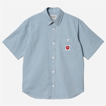 Carhartt WIP Shirt Terrell s/s Stripe Bleach/Wax